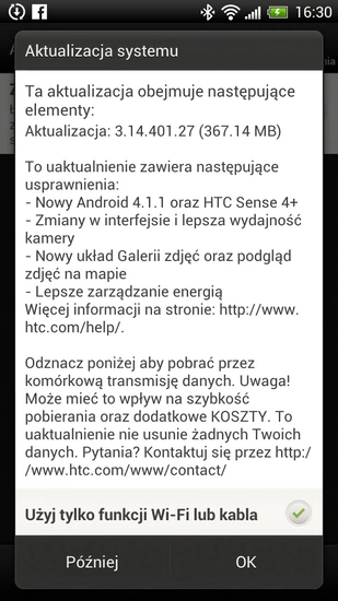 htc sense 4+ aktualizacja 