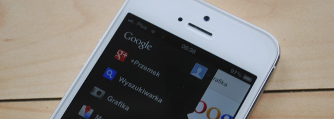 Google Plus na iPhone 5 