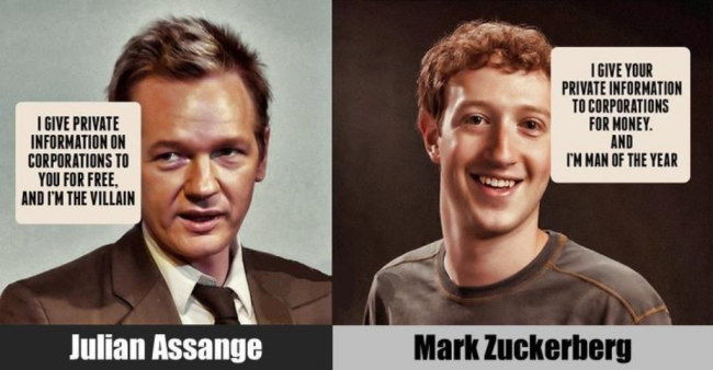 Wikileaks vs Facebook