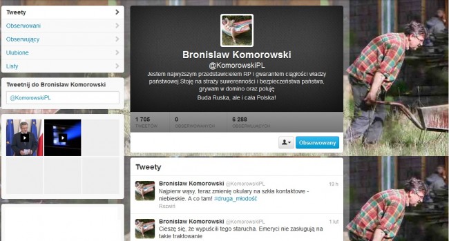 Fikcyjne konto Bronisława Komorowskiego class="wp-image-93403"
