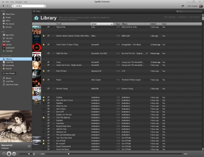 spotify-biblioteka