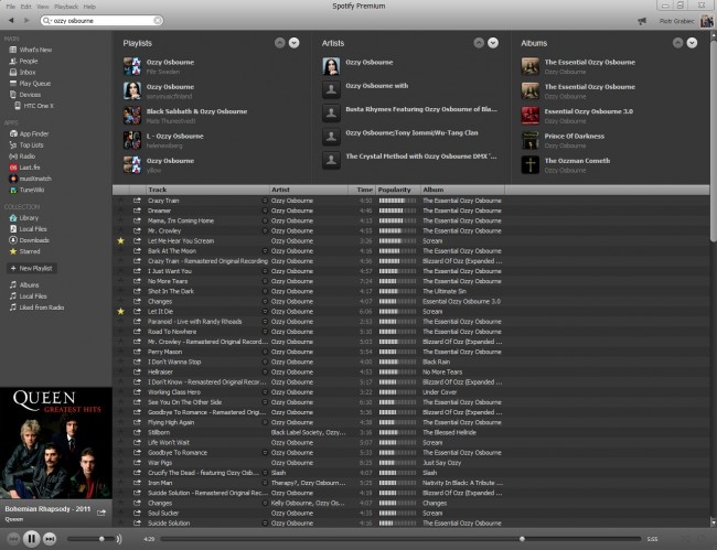 spotify-wyszukiwarka