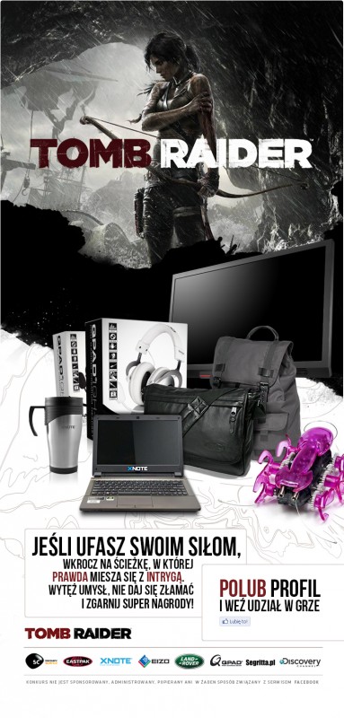 tomb raider landpage