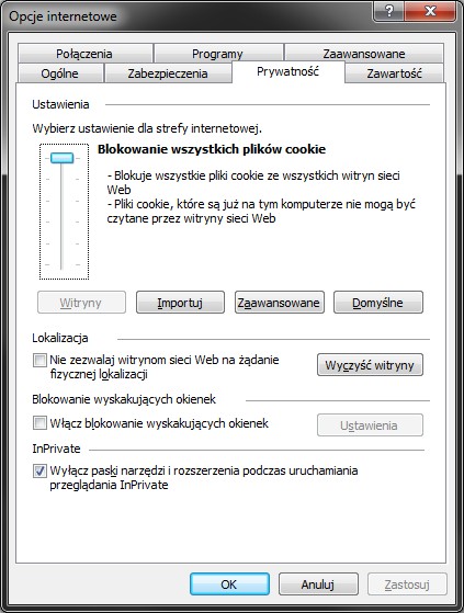 internet explorer 9 cookies 