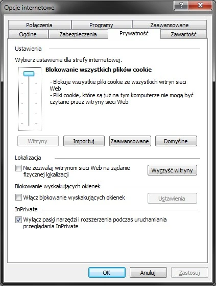 internet explorer 9 cookies