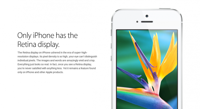 iphone retina