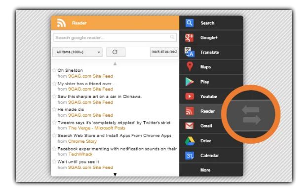 black-menu-google-reader
