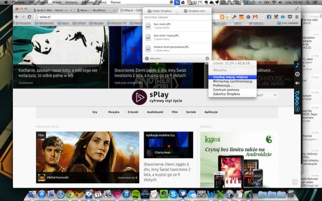 dropbox po polsku mac