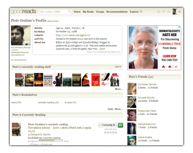 goodreads-profil