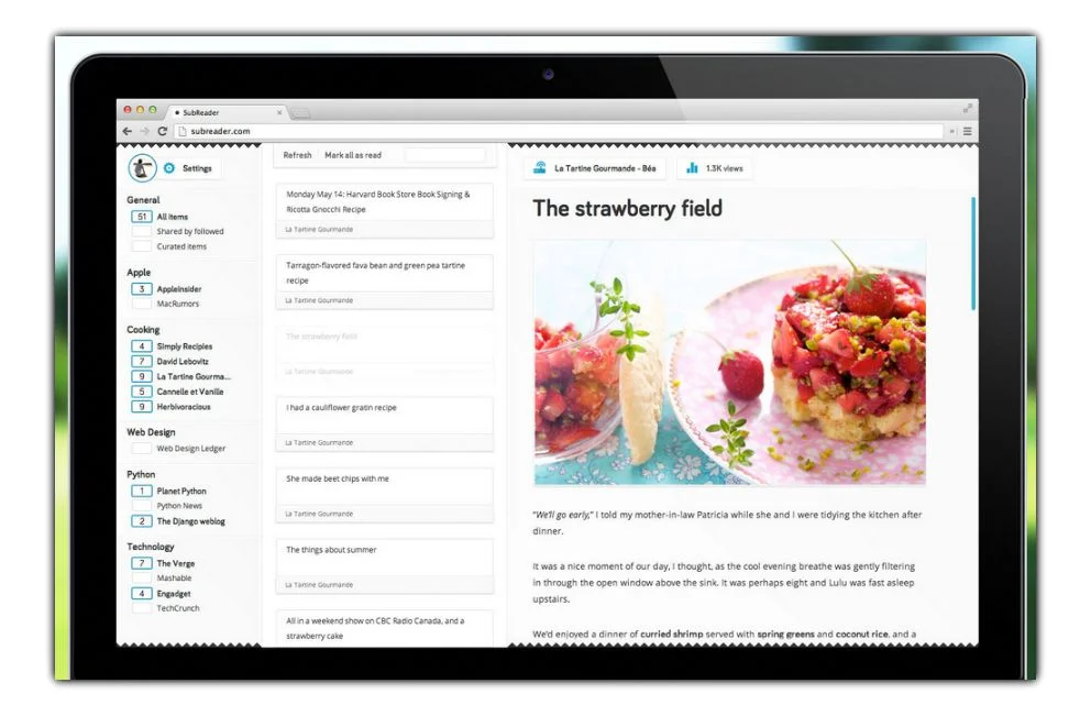 SubReader, czyli RSS prosto z Polski. Konkurencja feedly rośnie