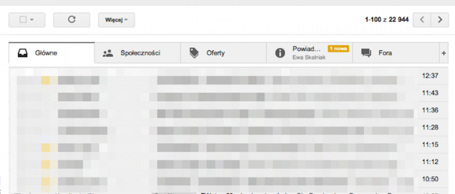 Gmail – nowa skrzynka, powiadomienia