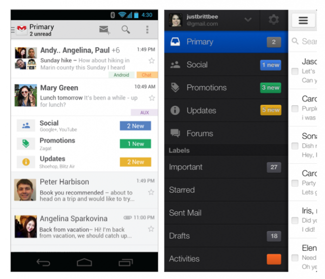 Nowy Gmail – Android i iOS