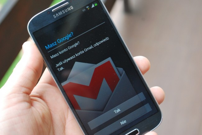 SGS4, konto Google