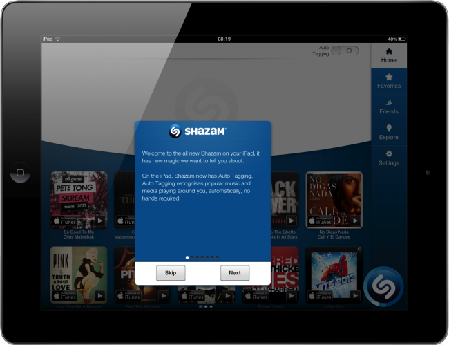 Shazam iPad-3