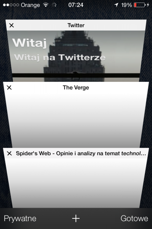 Safari iOS 7-1