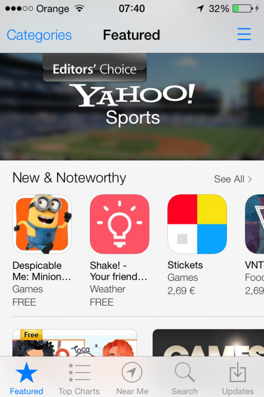 appstore iOS 7-1