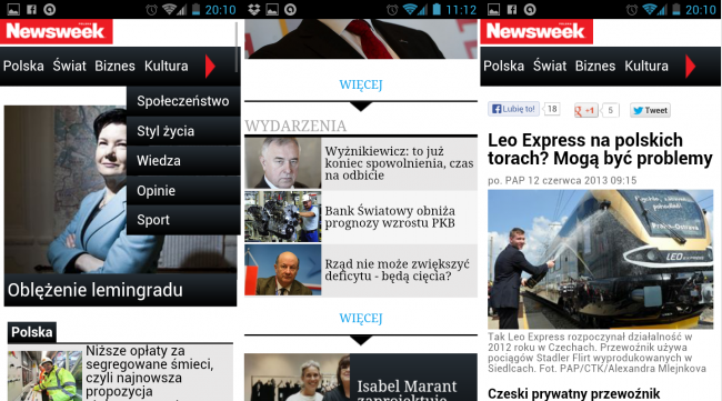 mobilna strona newsweek-pl