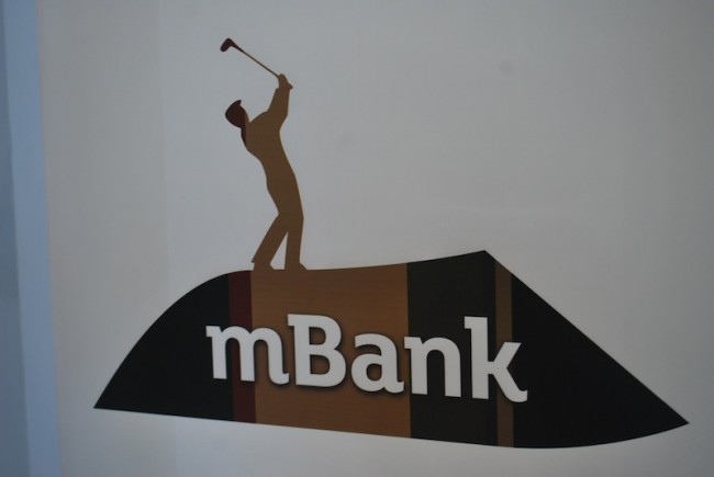 nowy mBank – logo golfista