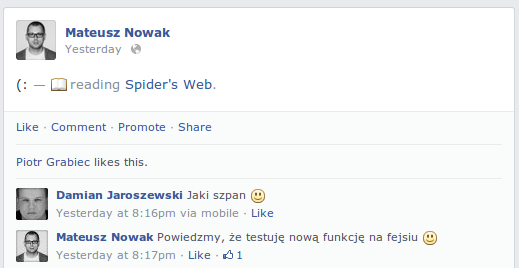 status na facebooku 