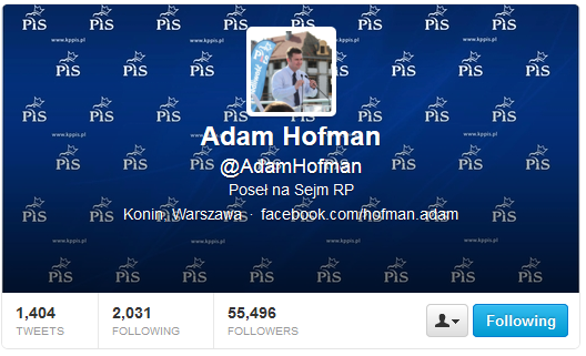 Adam Hofman Twitter