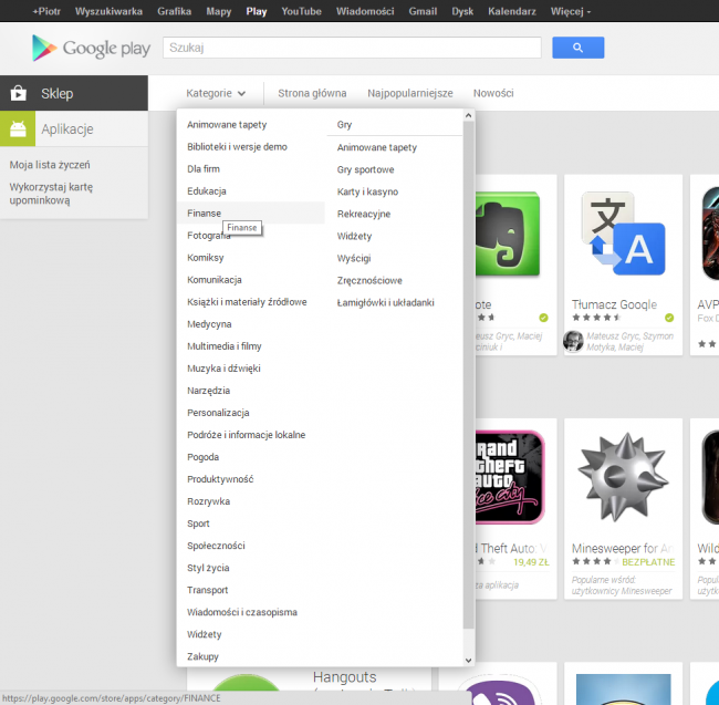 google-play-kategorie