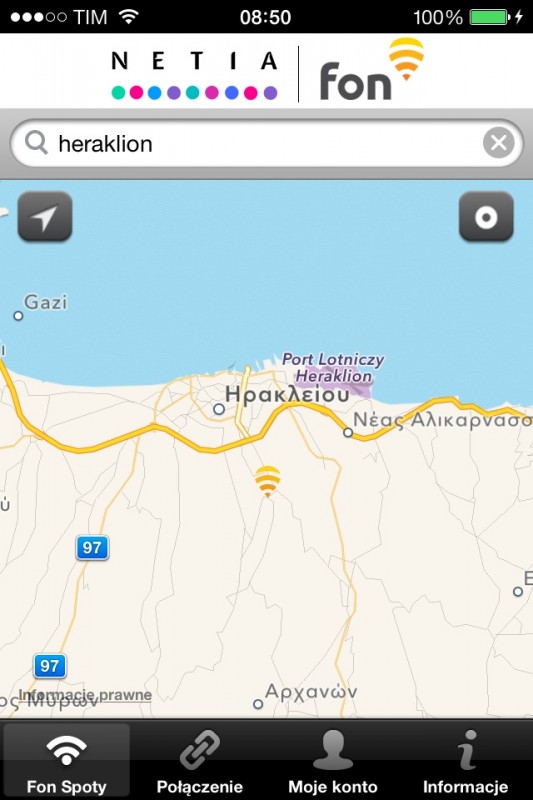 FON internet netia darmowa sieć WiFI