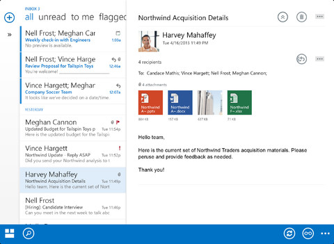 outlook dla ipad 2