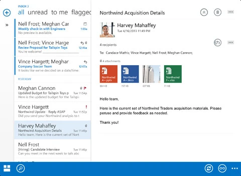outlook dla ipad 2