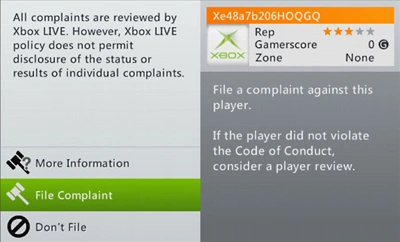 xbox live skarga