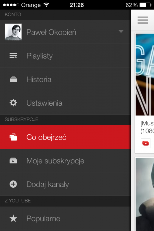 YouTube iOS 12