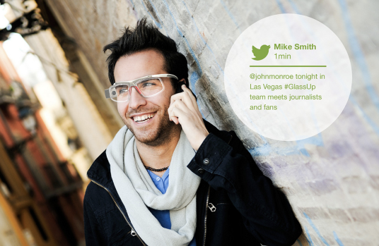 GlassUp - konkurent Google Glass 