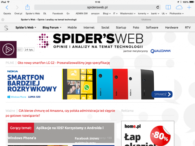 iOS 7 beta iPad
