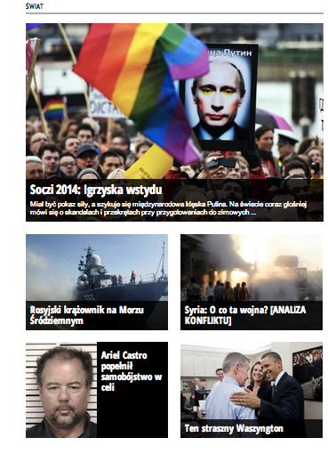 Newsweek_Polska – bloki tematyczne