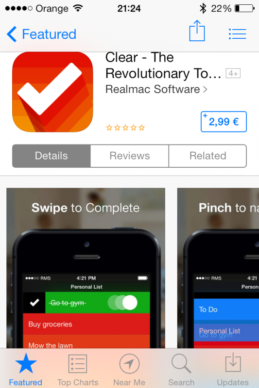 clear app store