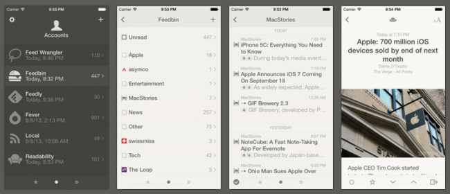 reeder dla iphone