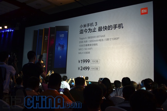 xiaomi mi3 cena