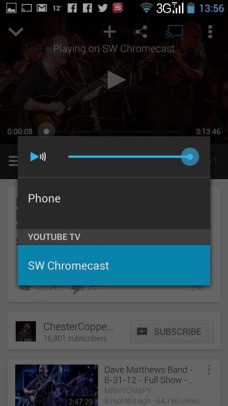 Chromecast Android, 2