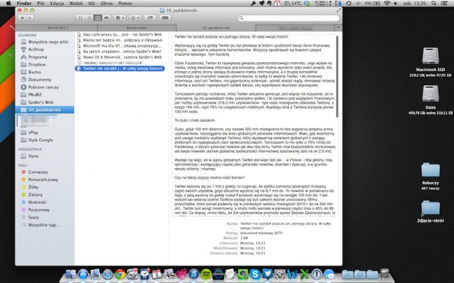 OS X Mavericks – Finder