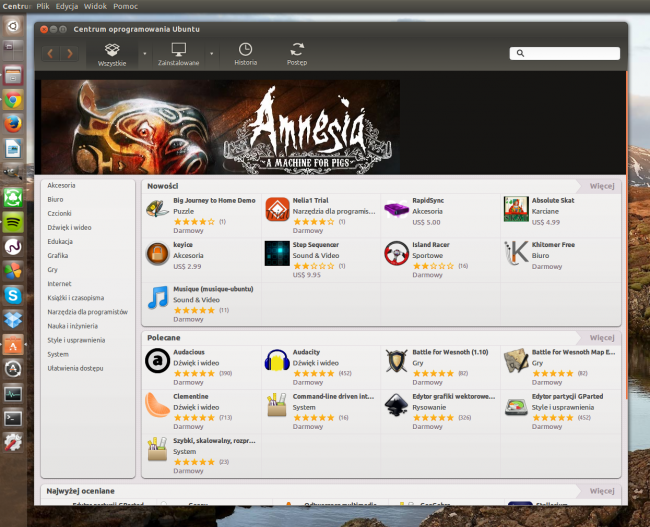 ubuntu oprogramowanie