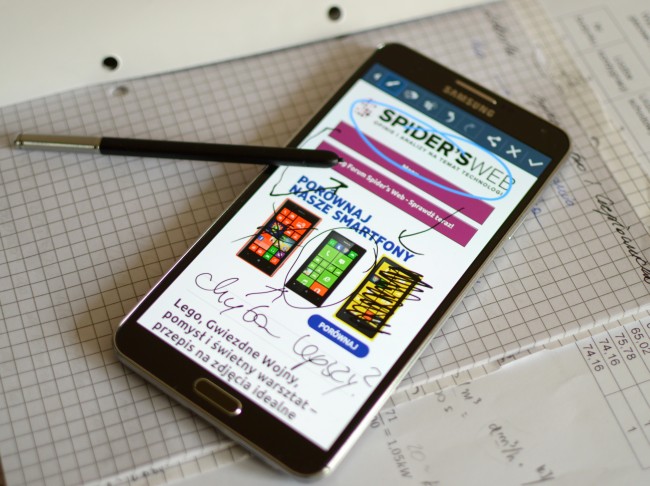 Galaxy Note 3 pismoodreczne