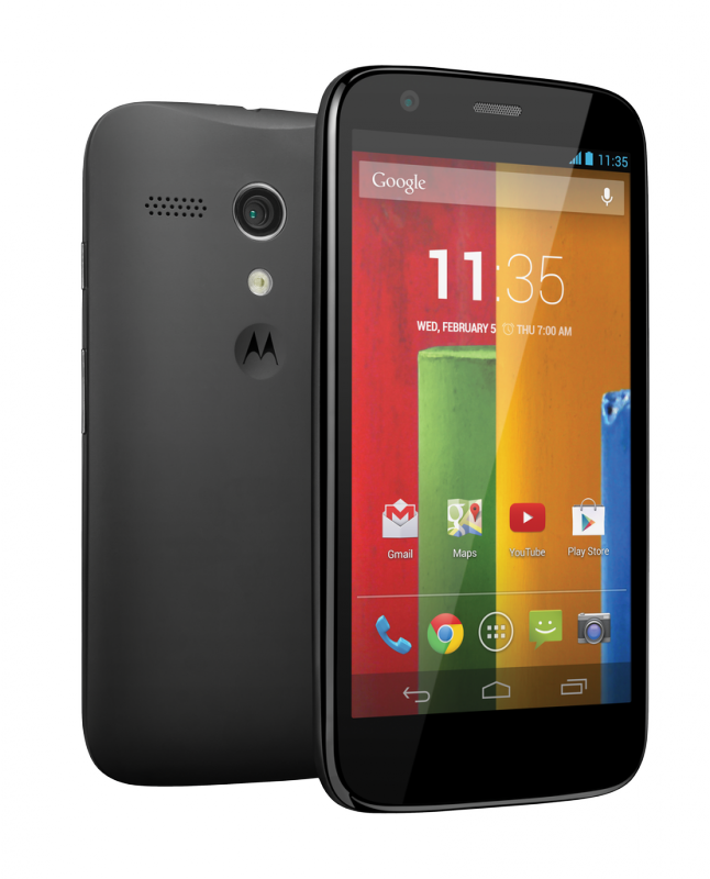 Moto G Frontback black