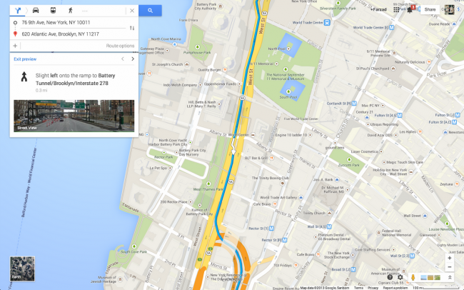 Preview your route before you go 