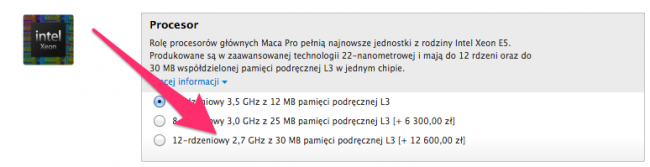 1. procesor – Mac Pro