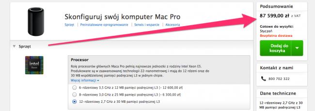 9. Mac Pro - cena 