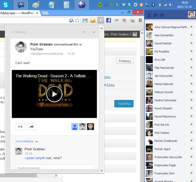 Google YouTube Komentarze w Chrome