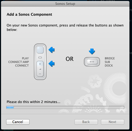 Sonos, dodawanie komponentu