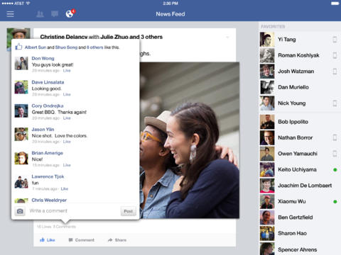 facebook ipad