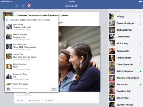 facebook ipad