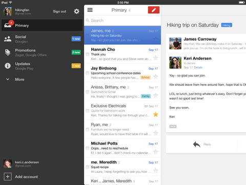 gmail ipad