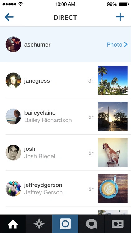 instagram direct 2